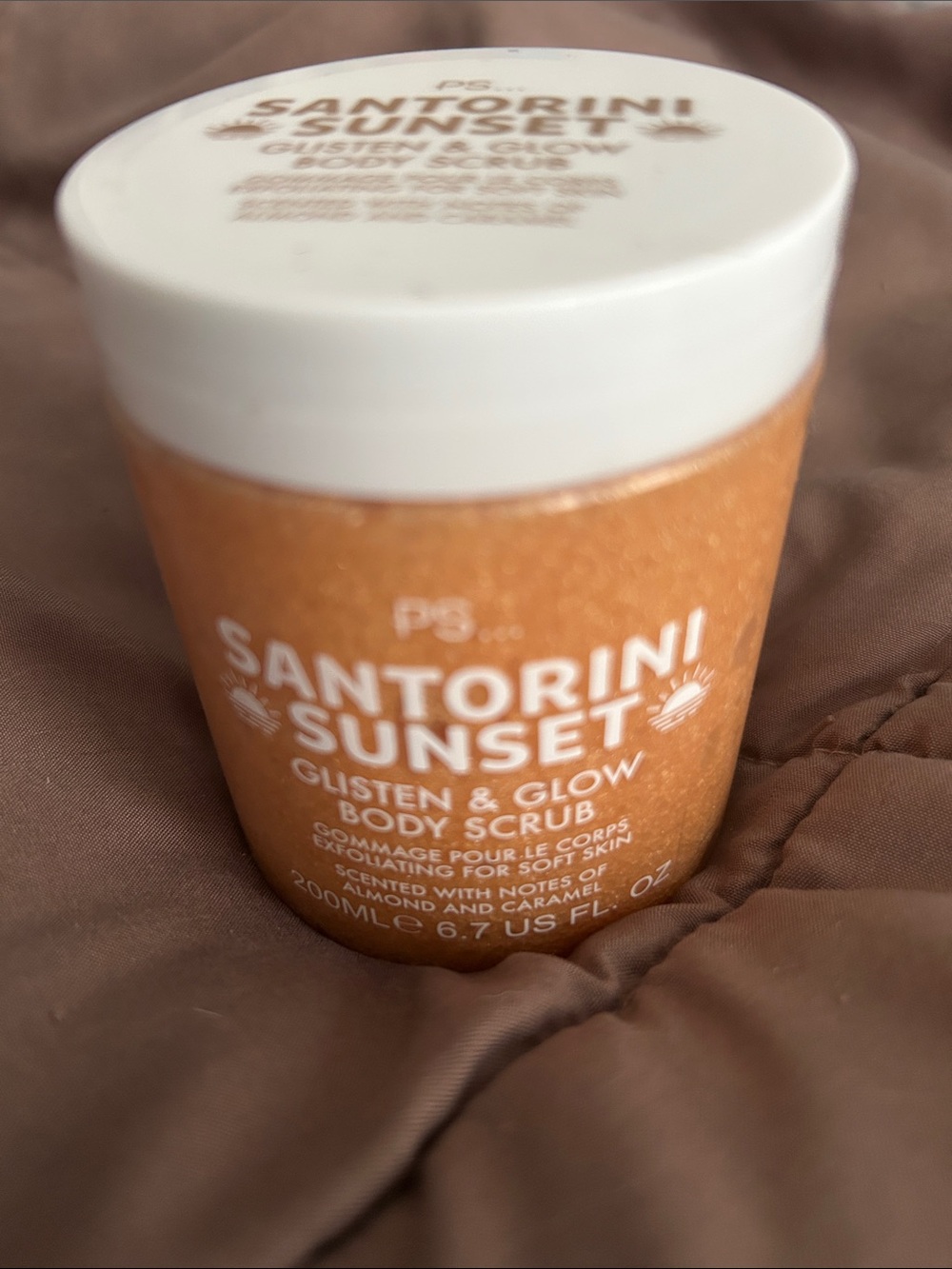 Santorini Sunset Glisten & Glow Body Scrub FACTORY SEALED 6.7oz Full Size